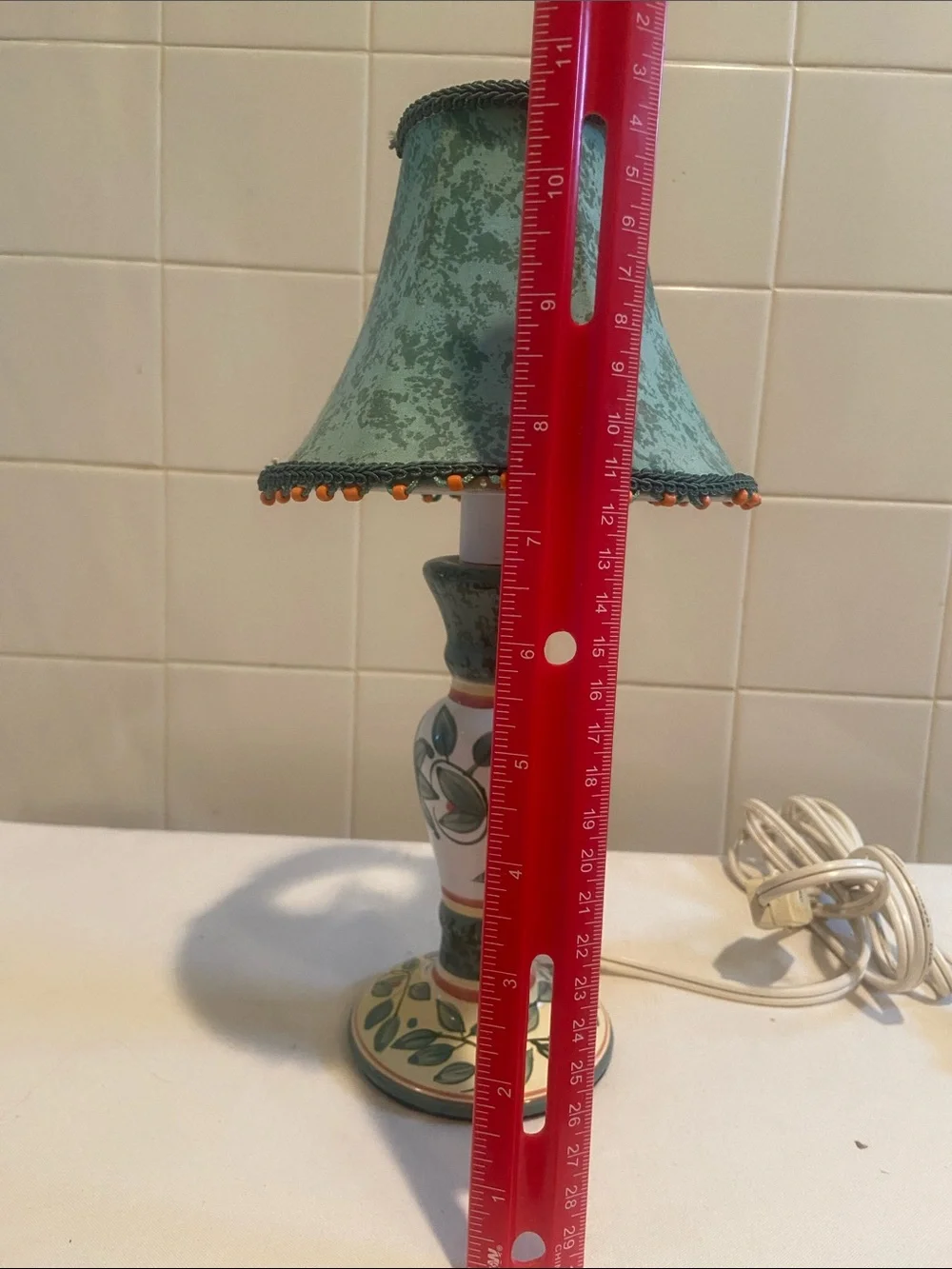 🩷 Vintage Pfaltzgraff Floral Ceramic Table Lamp